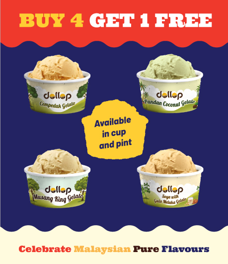 Buy 4 Get 1 Free — Dollop Gelato Merdeka lineup